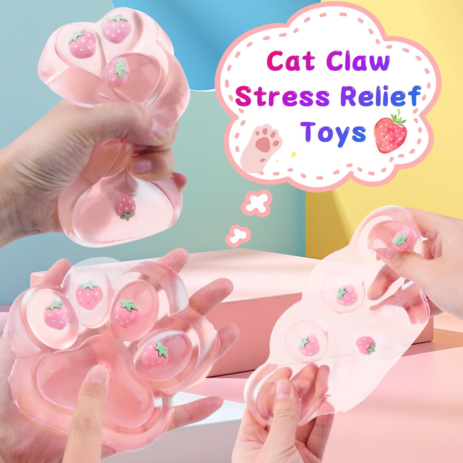 Soft Cat Paw Squishy – Anti-Stress Squeeze Toy
