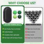 Magnetic Fidget Balls 8PCS – Anxiety Relief Toy (Green)
