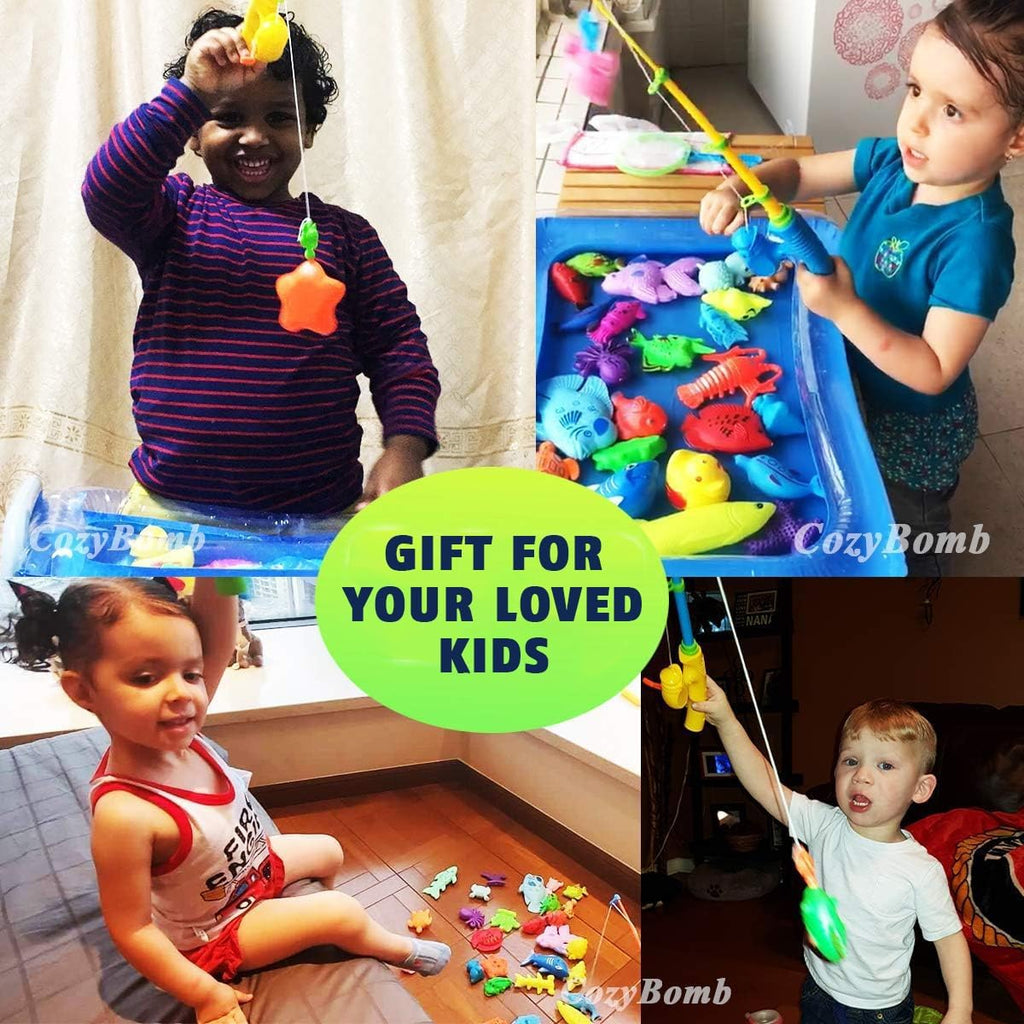Kids Fishing Toy Set – Magnetic Bath & Pool Game