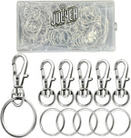 Keychain Making Kit (100PCS) – Clasps, Hooks & Rings Set