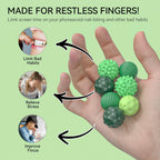 Magnetic Fidget Balls 8PCS – Anxiety Relief Toy (Green)