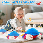 Baby Crawling Crab Toy – Musical Sensory Toy (Blue)