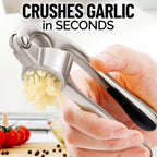 Garlic Mincer Tool Set – Ergonomic & Easy Press (Silver)