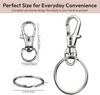 Keychain Making Kit (100PCS) – Clasps, Hooks & Rings Set