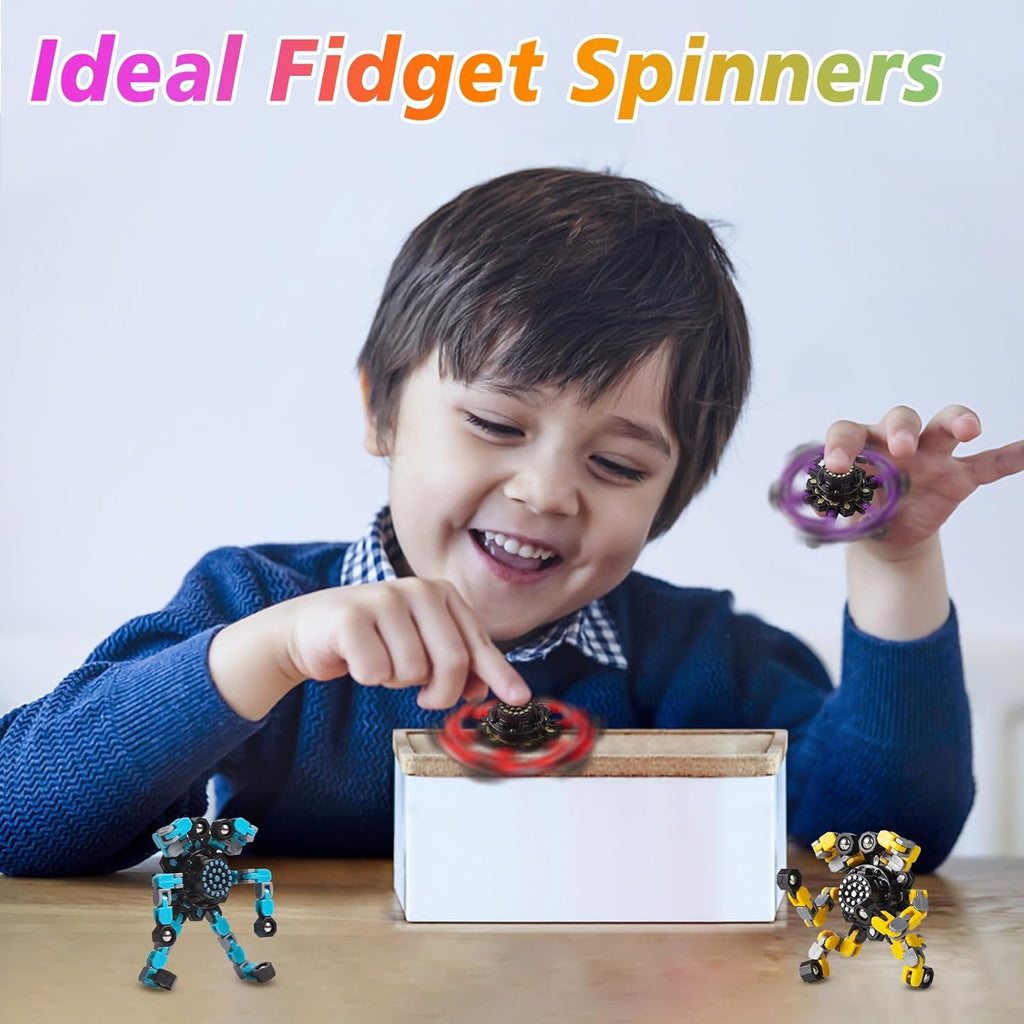 Transformable Fidget Gyros (4 Pack) – Anxiety Relief Toy