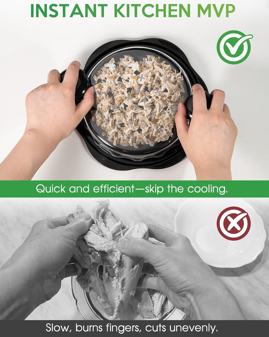 Meat Shredder Tool – Easy Twist Chicken Shredder (25cm)