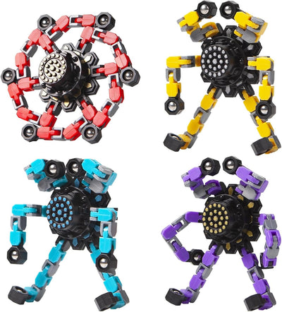 Transformable Fidget Gyros (4 Pack) – Anxiety Relief Toy