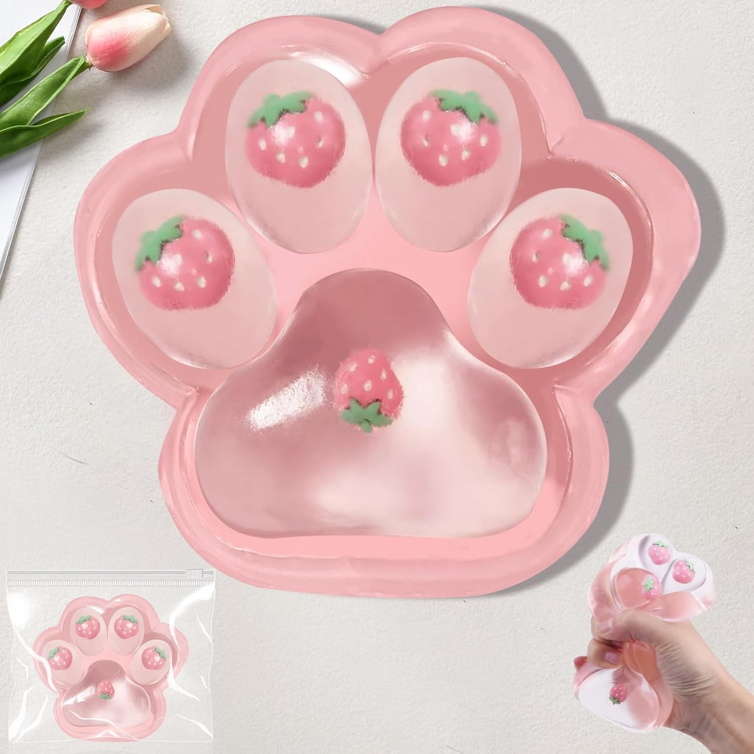 Soft Cat Paw Squishy – Anti-Stress Squeeze Toy