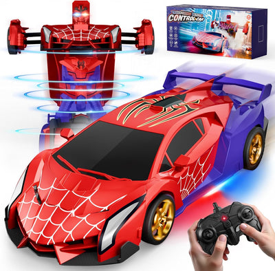 Remote Control Transform Car – Robot Toy with Lights (2.4GHz)