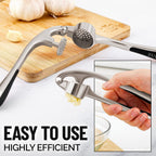 Garlic Mincer Tool Set – Ergonomic & Easy Press (Silver)