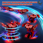 Remote Control Transform Car – Robot Toy with Lights (2.4GHz)