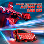 Remote Control Transform Car – Robot Toy with Lights (2.4GHz)