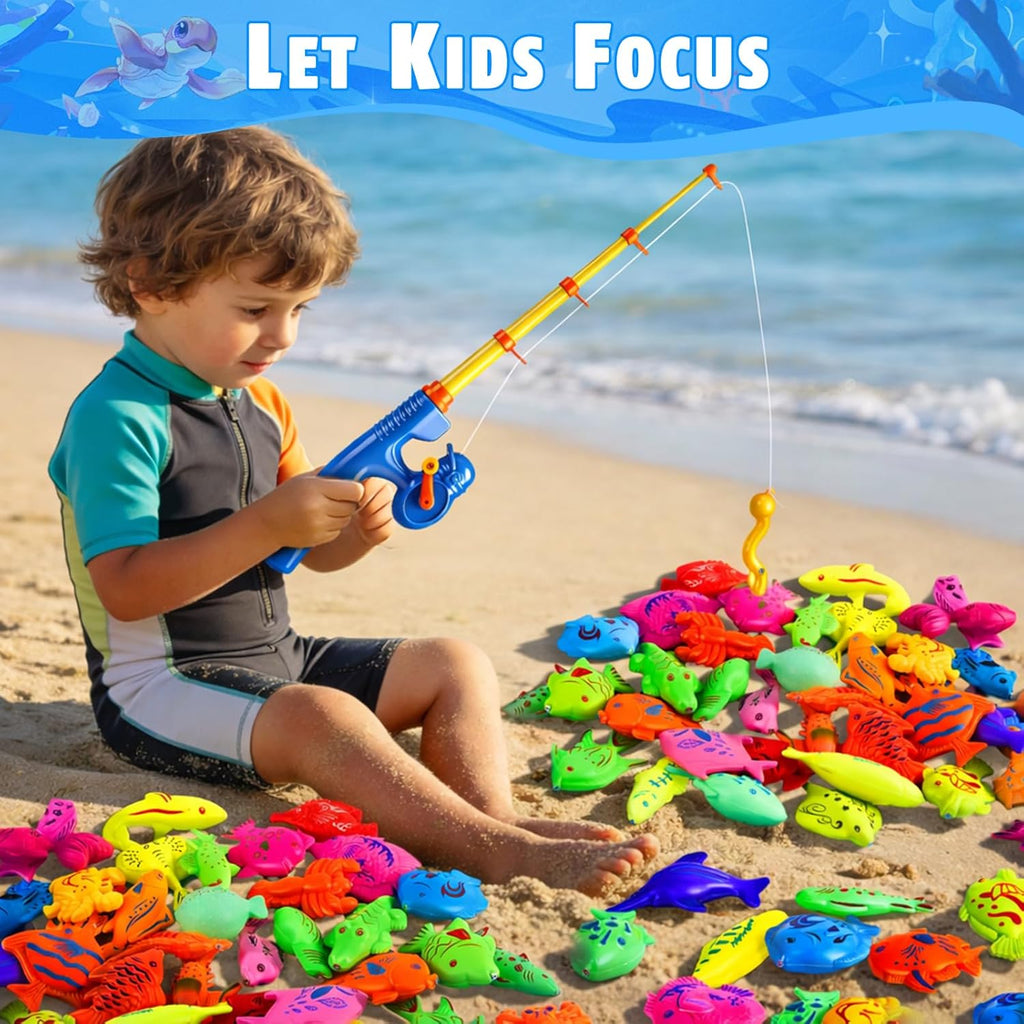 Kids Fishing Toy Set – Magnetic Bath & Pool Game