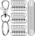 Keychain Making Kit (100PCS) – Clasps, Hooks & Rings Set