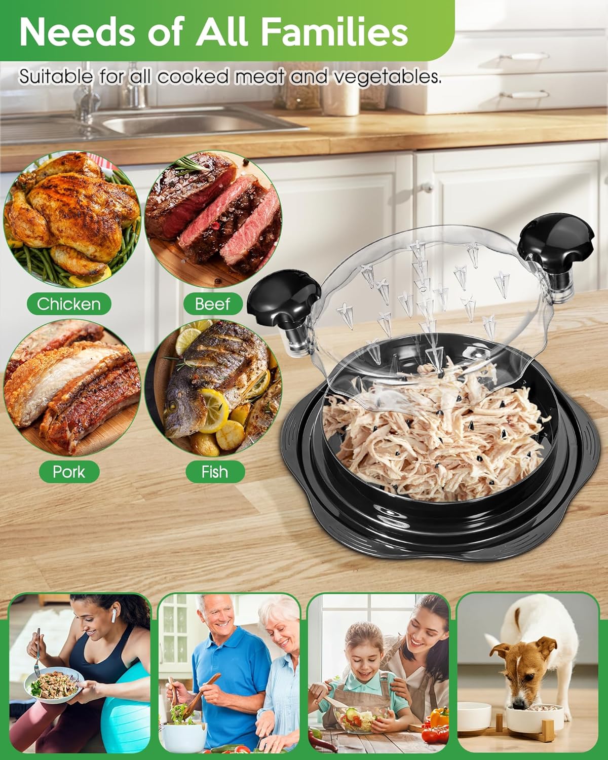 Meat Shredder Tool – Easy Twist Chicken Shredder (25cm)