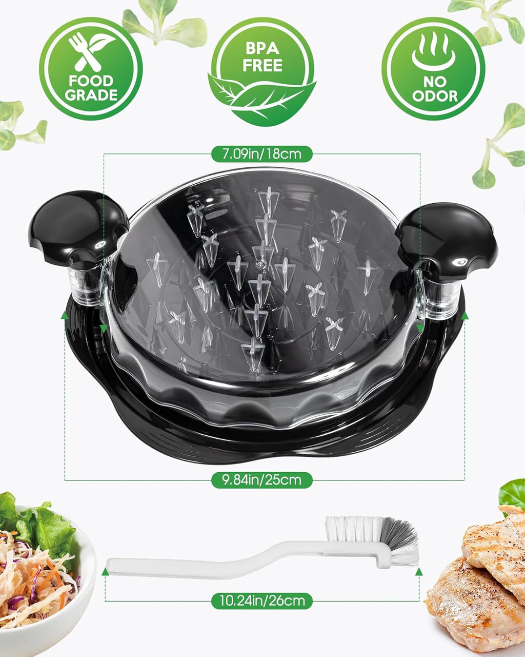 Meat Shredder Tool – Easy Twist Chicken Shredder (25cm)