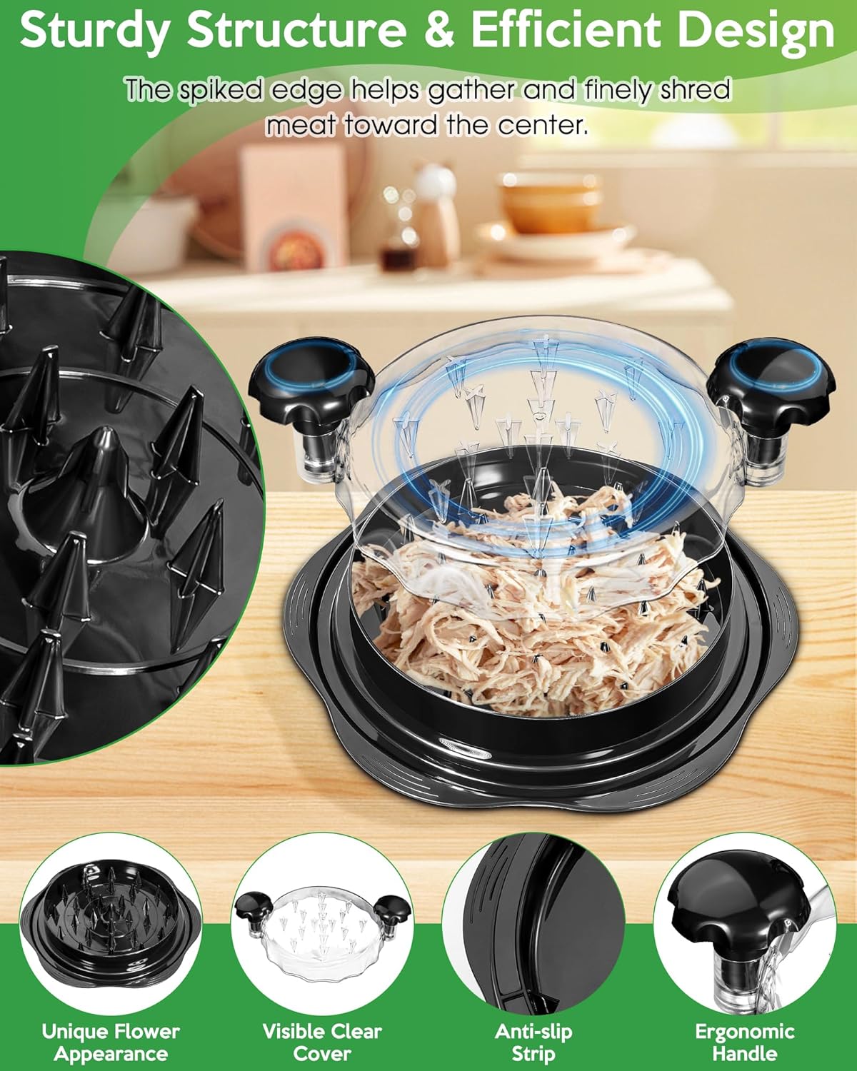 Meat Shredder Tool – Easy Twist Chicken Shredder (25cm)