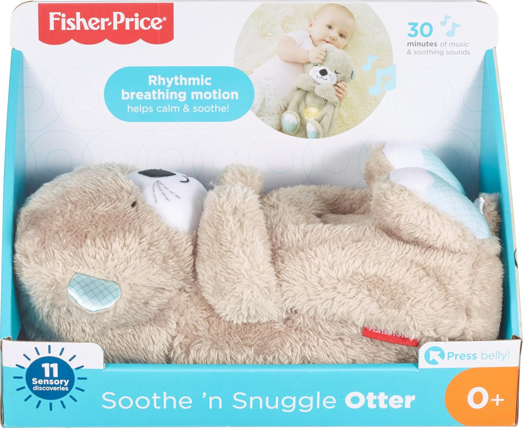 Newborn Otter Plush –Light Calming Sleep Toy with Sound &