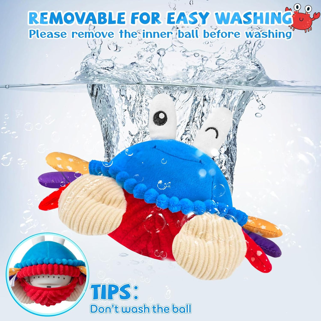 Baby Crawling Crab Toy – Musical Sensory Toy (Blue)