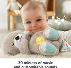Newborn Otter Plush –Light Calming Sleep Toy with Sound &